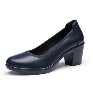 Dream Paris Ascenelle Wide-Toe Arch Support Block Heel Pumps Size 11 (10/b4)